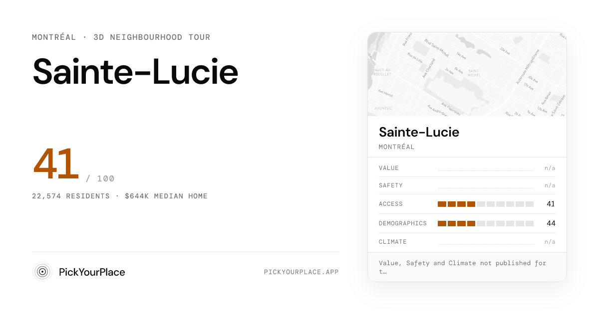 Sainte-Lucie 3D tour preview