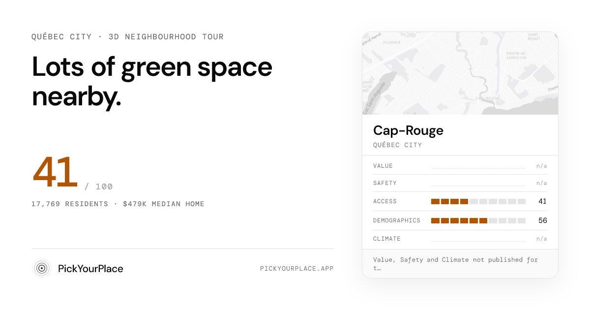 Cap-Rouge 3D tour preview